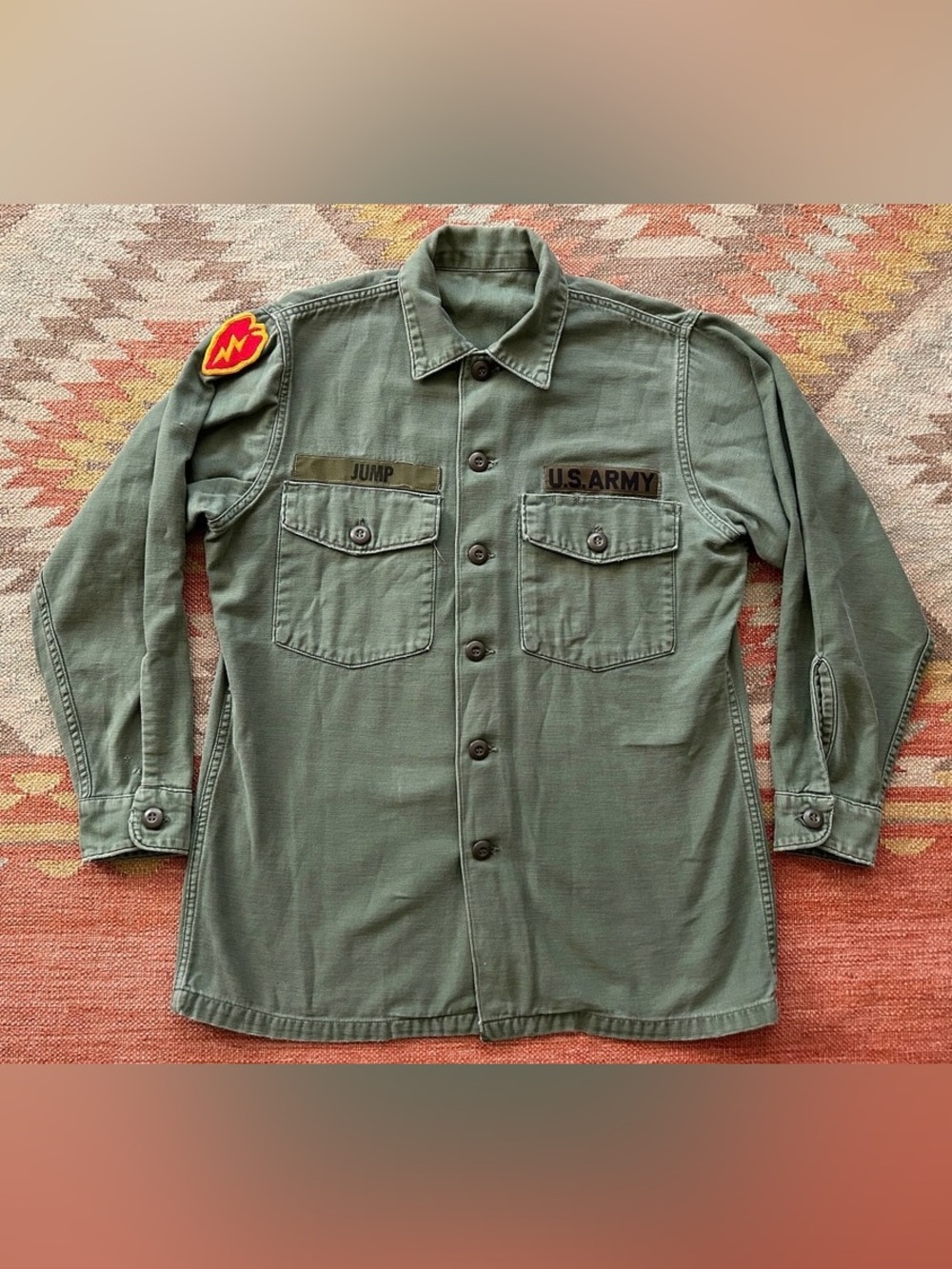 Vintage 60s Army Fatigue Shirt